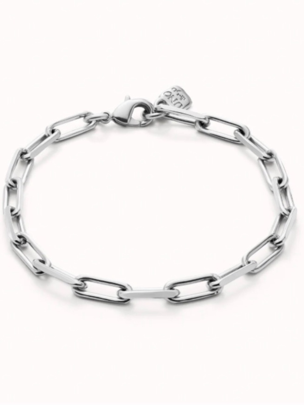 Uno de 50 Rectangular link chain bracelet